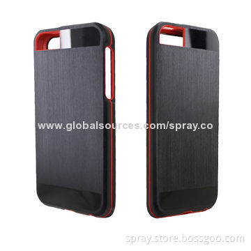 Luxury Brushed Metal Aluminum Chrome Hard Back Case Covers for iPhone 5S